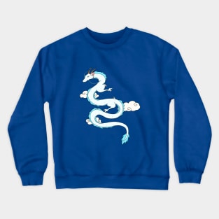 Aqua Dragon Crewneck Sweatshirt